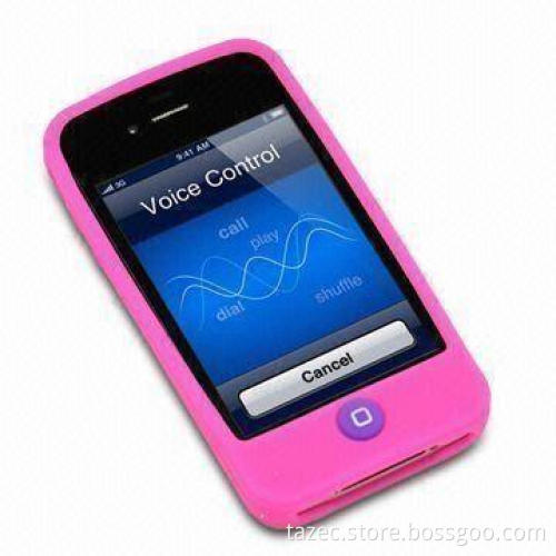 Silicone Mobile Phone Case for Apple's iPhone 4G, Available in Various Colors